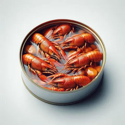 Canned crayfish