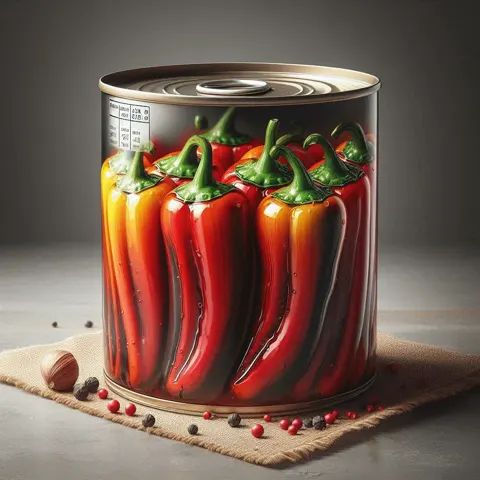 Canned roasted pepper