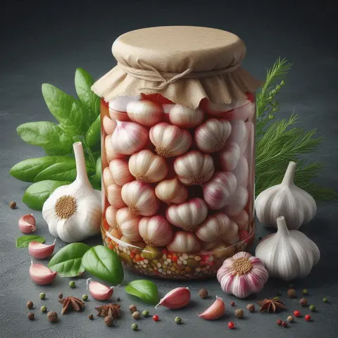 Pickled garlic
