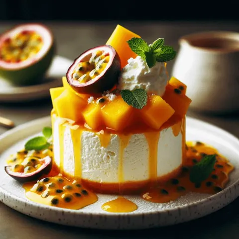 Ricotta mango-marakuja