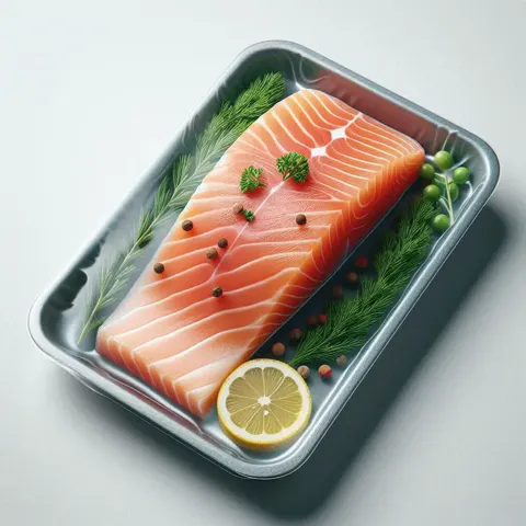 Fillet of pink salmon